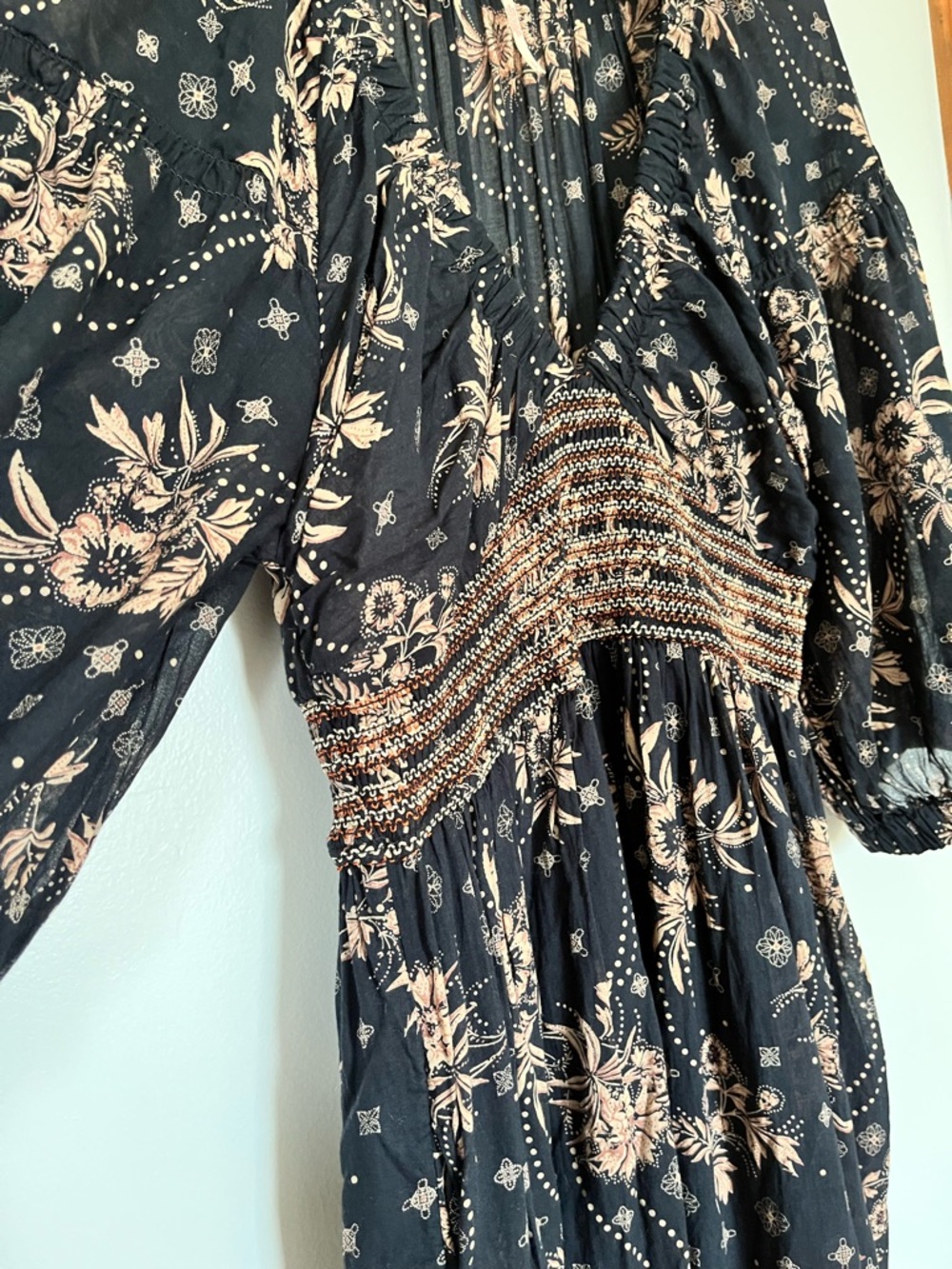 Free People Golden Hour Maxi Dress In Black Small - Picture 9 of 12